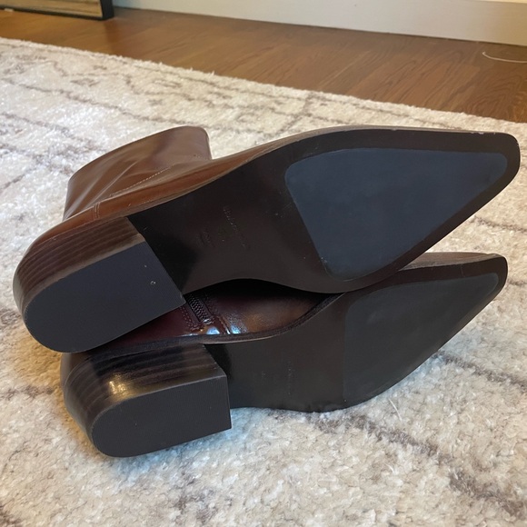 Reformation Dominique Leather Ankle Boots in syrup leather - Picture 11 of 11